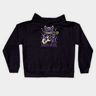 death metal Satanic Baphomet cat Kids Hoodie